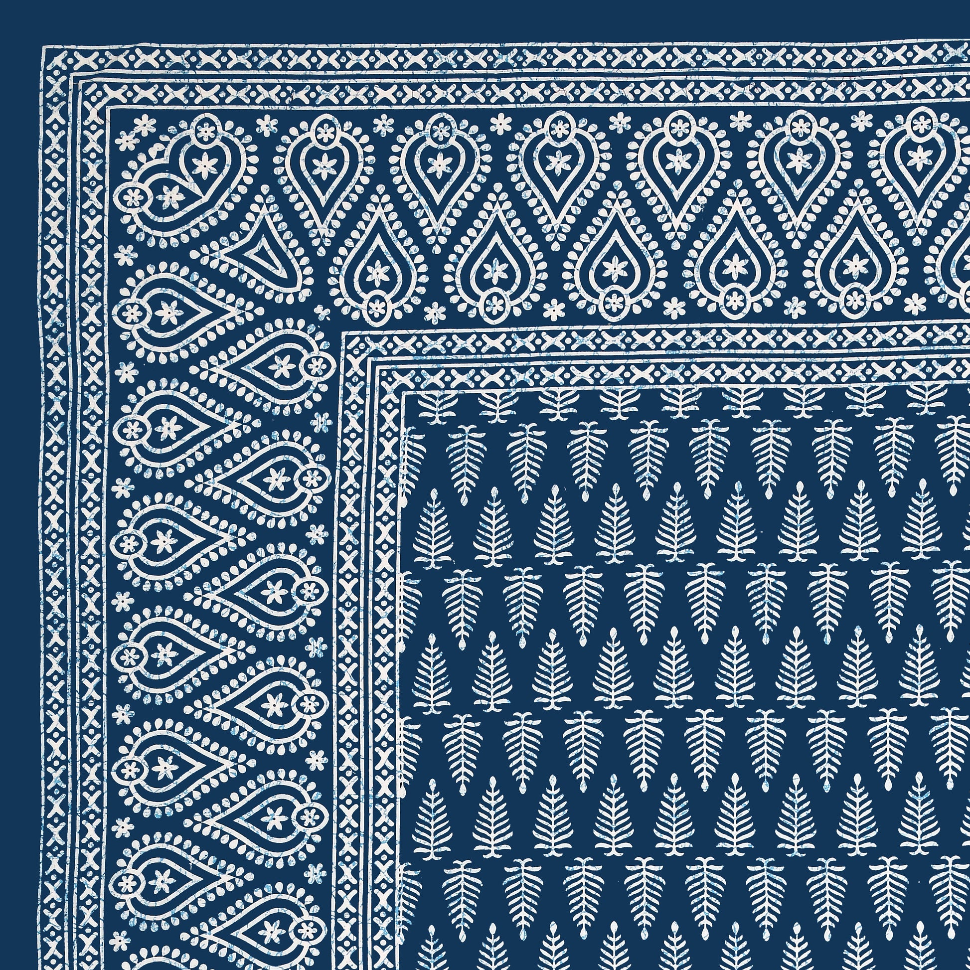 Rajasthani Jaipuri Traditional Double Bed Bedsheet with 2 Pillow Covers -