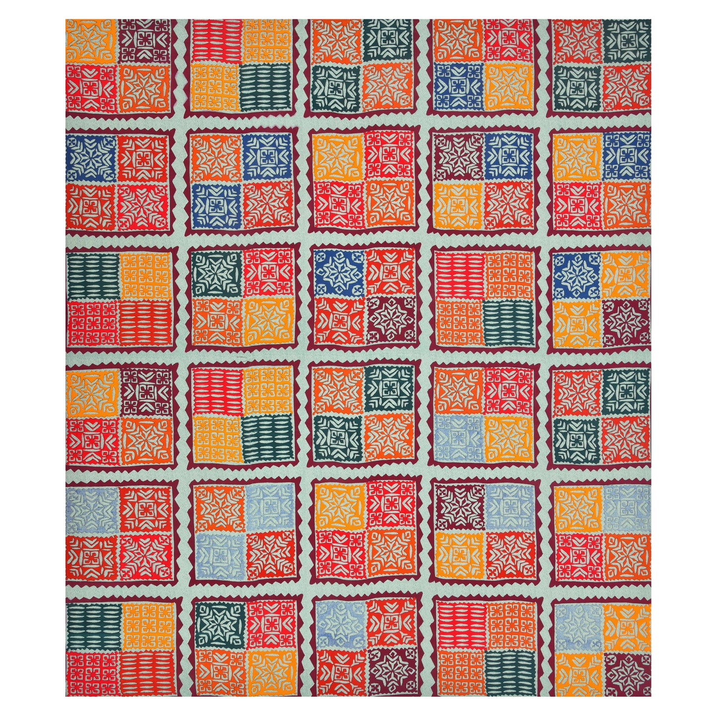 Rajasthani Jaipuri Traditional Double Bed Bedsheet with 2 Pillow Covers - ( Maroon)