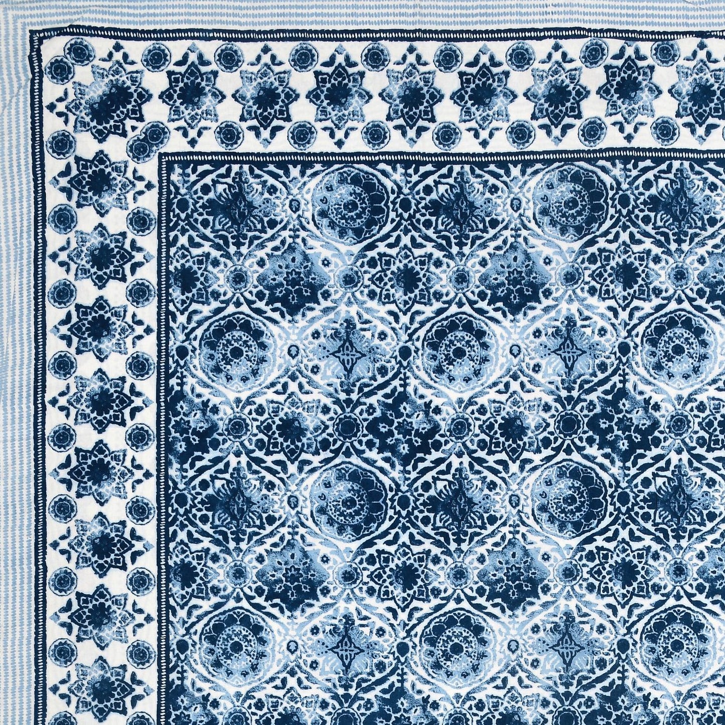 Rajasthani Jaipuri Traditional King Size Bed Bedsheet with 2 Pillow Covers