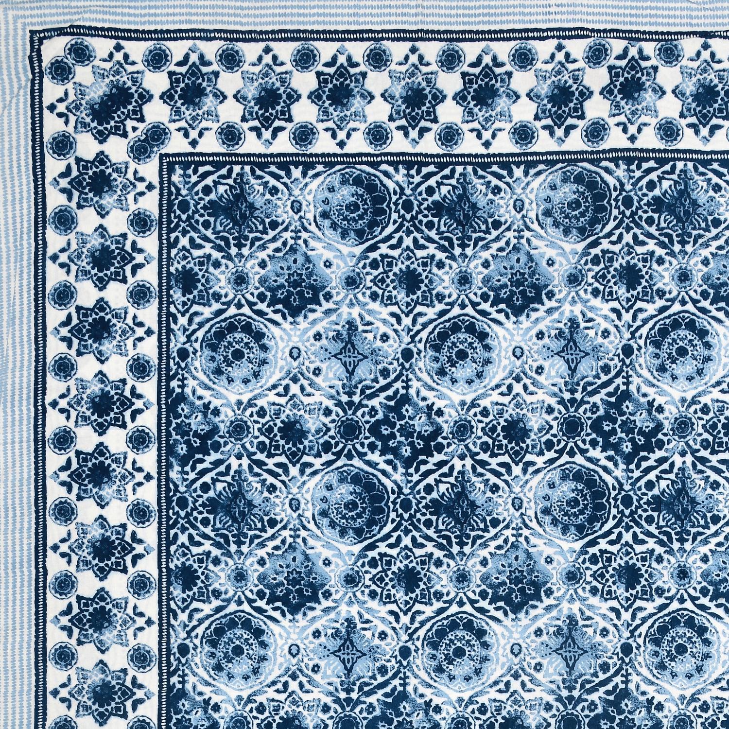 Rajasthani Jaipuri Traditional King Size Bed Bedsheet with 2 Pillow Covers