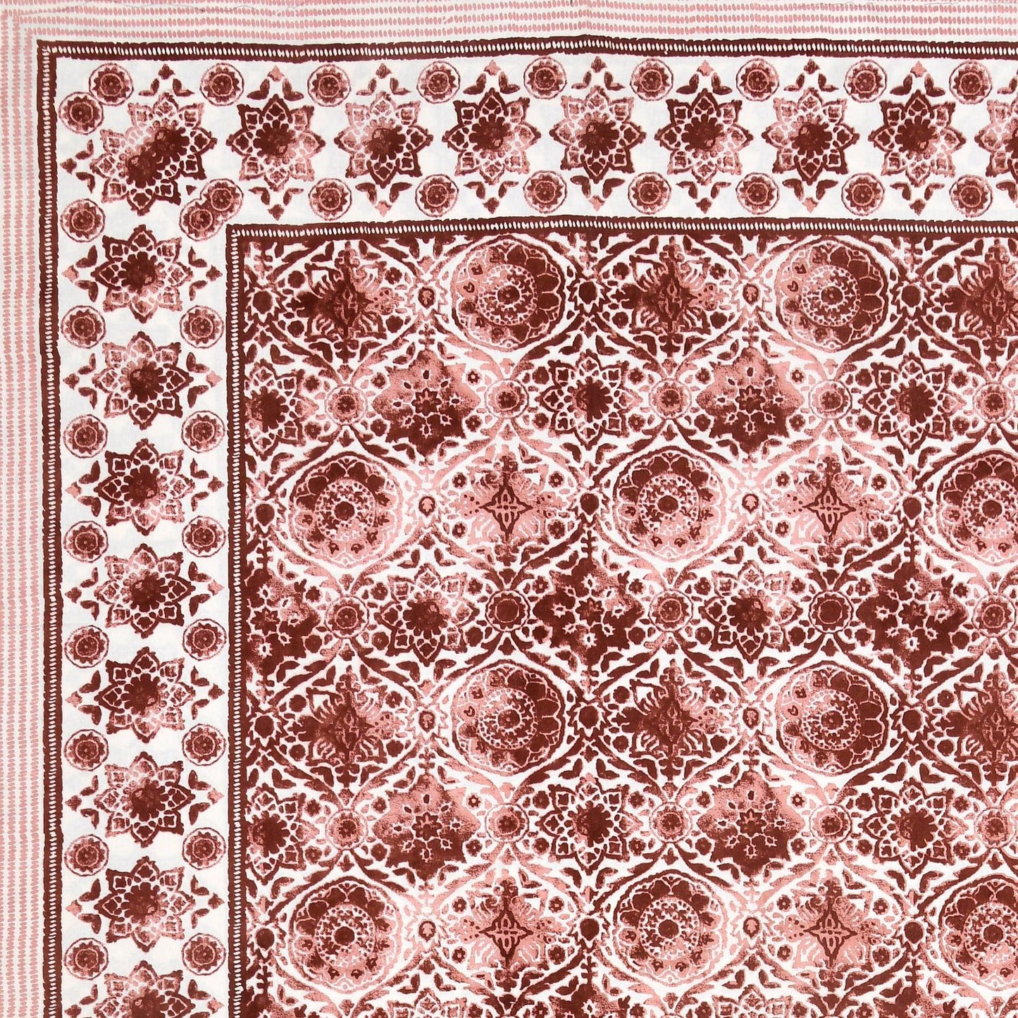 Rajasthani Jaipuri Traditional King Size Bed Bedsheet with 2 Pillow Covers