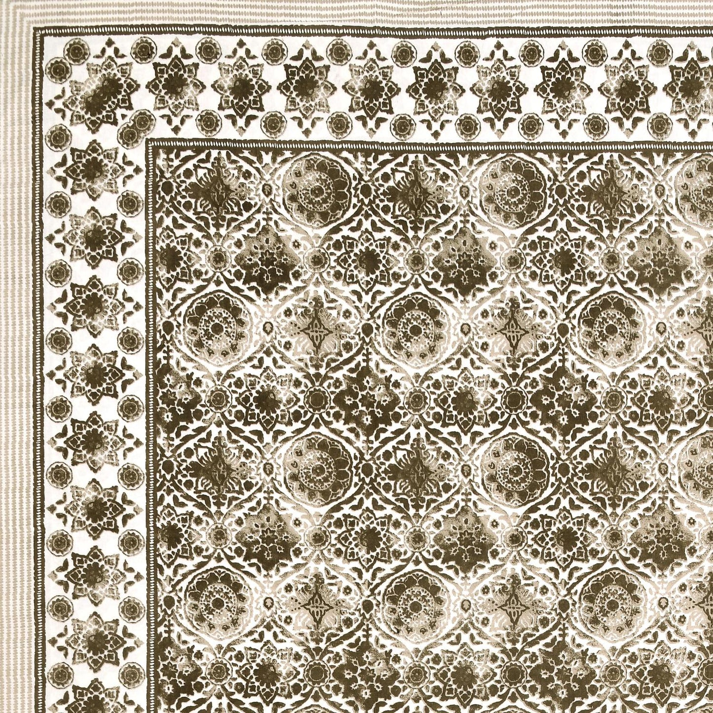 Rajasthani Jaipuri Traditional King Size Bed Bedsheet with 2 Pillow Covers