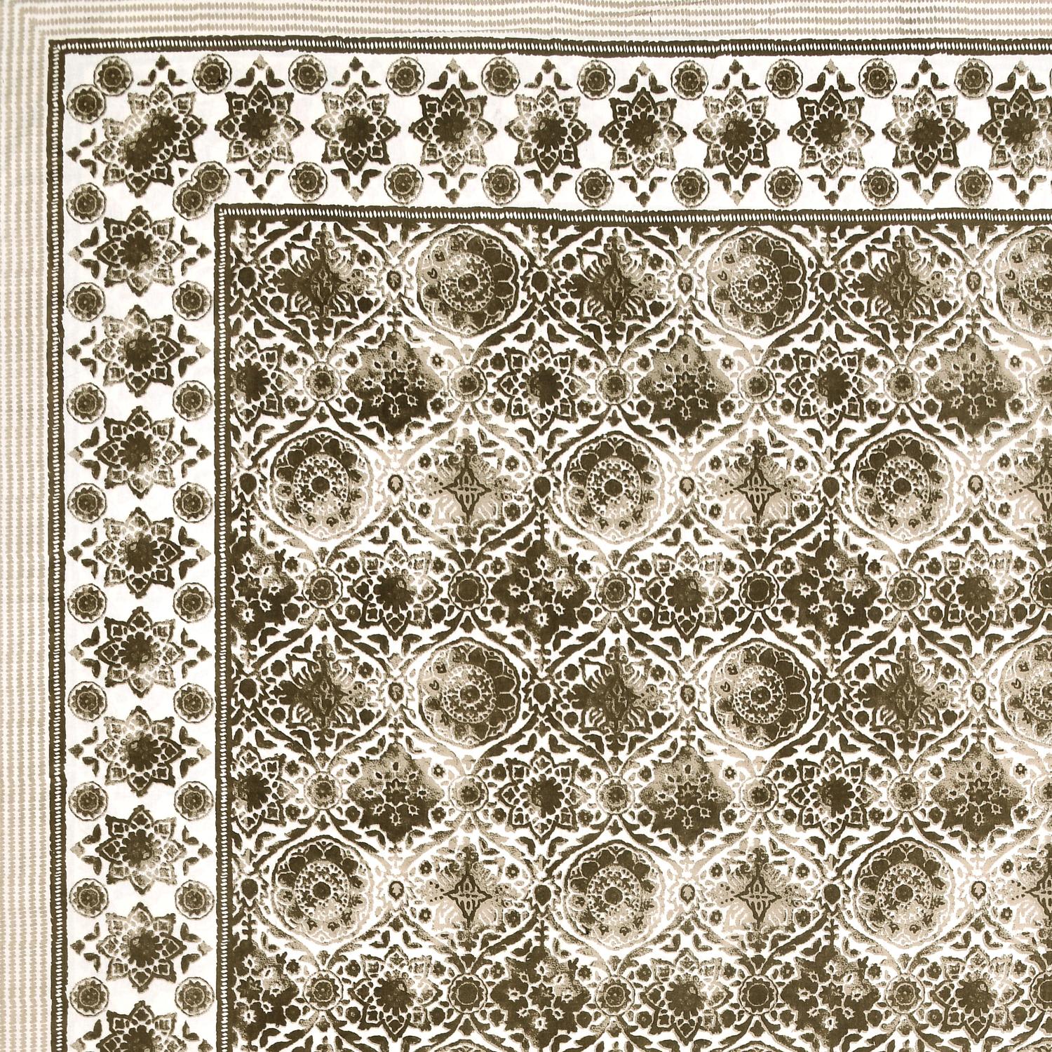 Rajasthani Jaipuri Traditional King Size Bed Bedsheet with 2 Pillow Covers