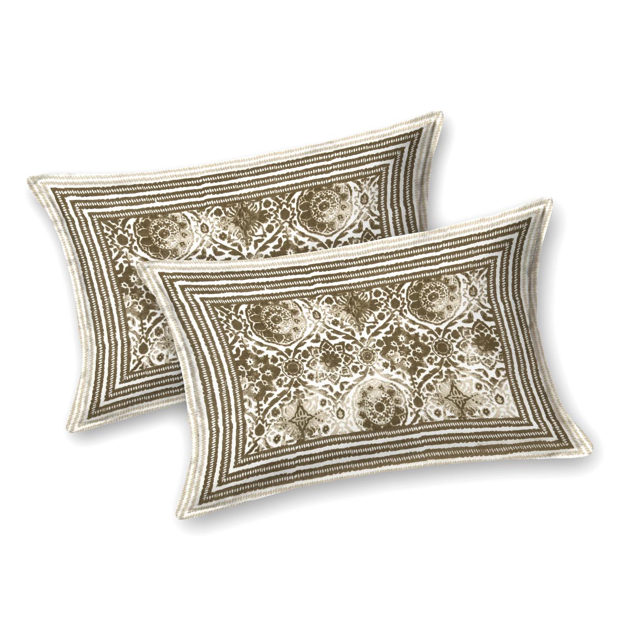Rajasthani Jaipuri Traditional King Size Bed Bedsheet with 2 Pillow Covers