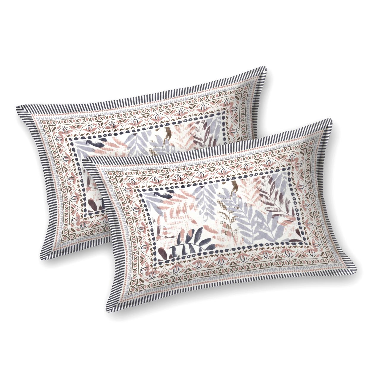Rajasthani Jaipuri Traditional King Size Bed Bedsheet with 2 Pillow Covers