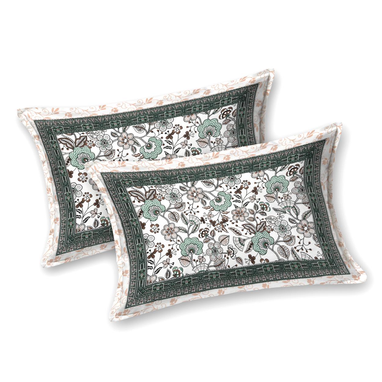 Rajasthani Jaipuri Traditional King Size Bed Bedsheet with 2 Pillow Covers