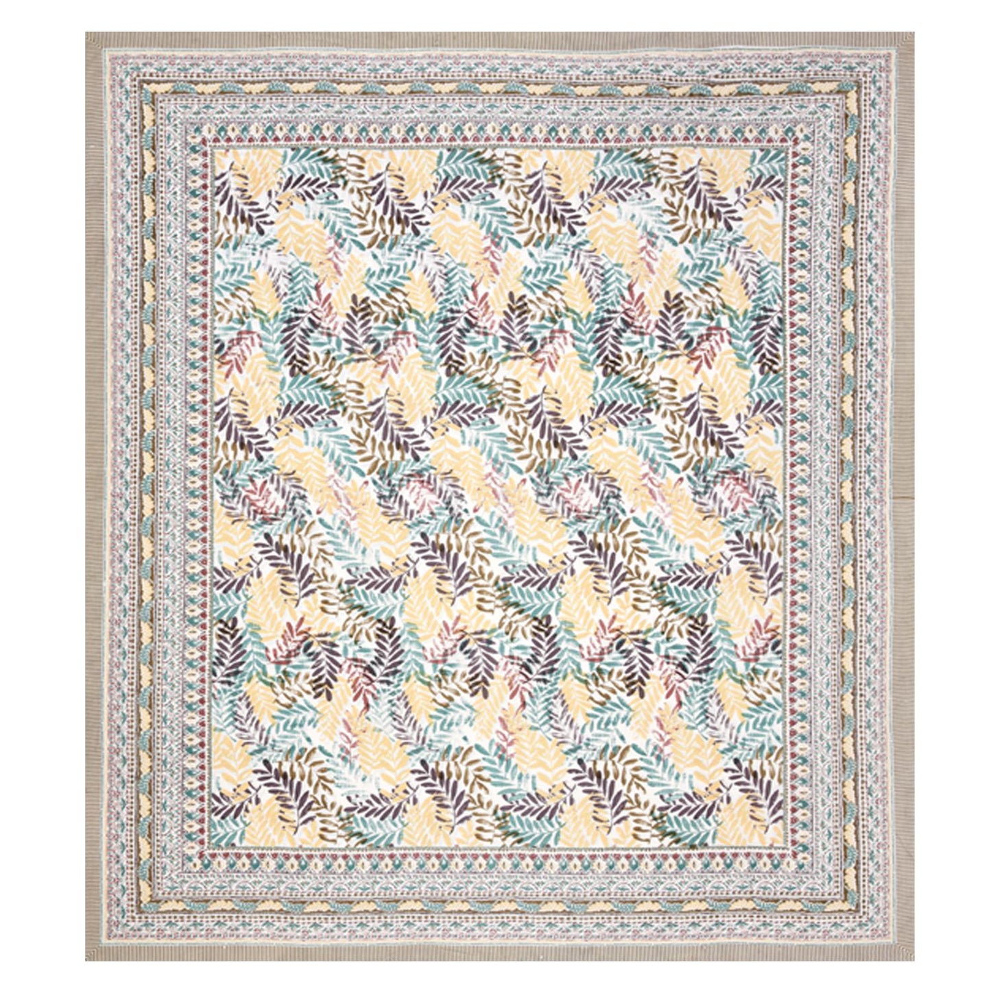 Rajasthani Jaipuri Traditional King Size Bed Bedsheet with 2 Pillow Covers