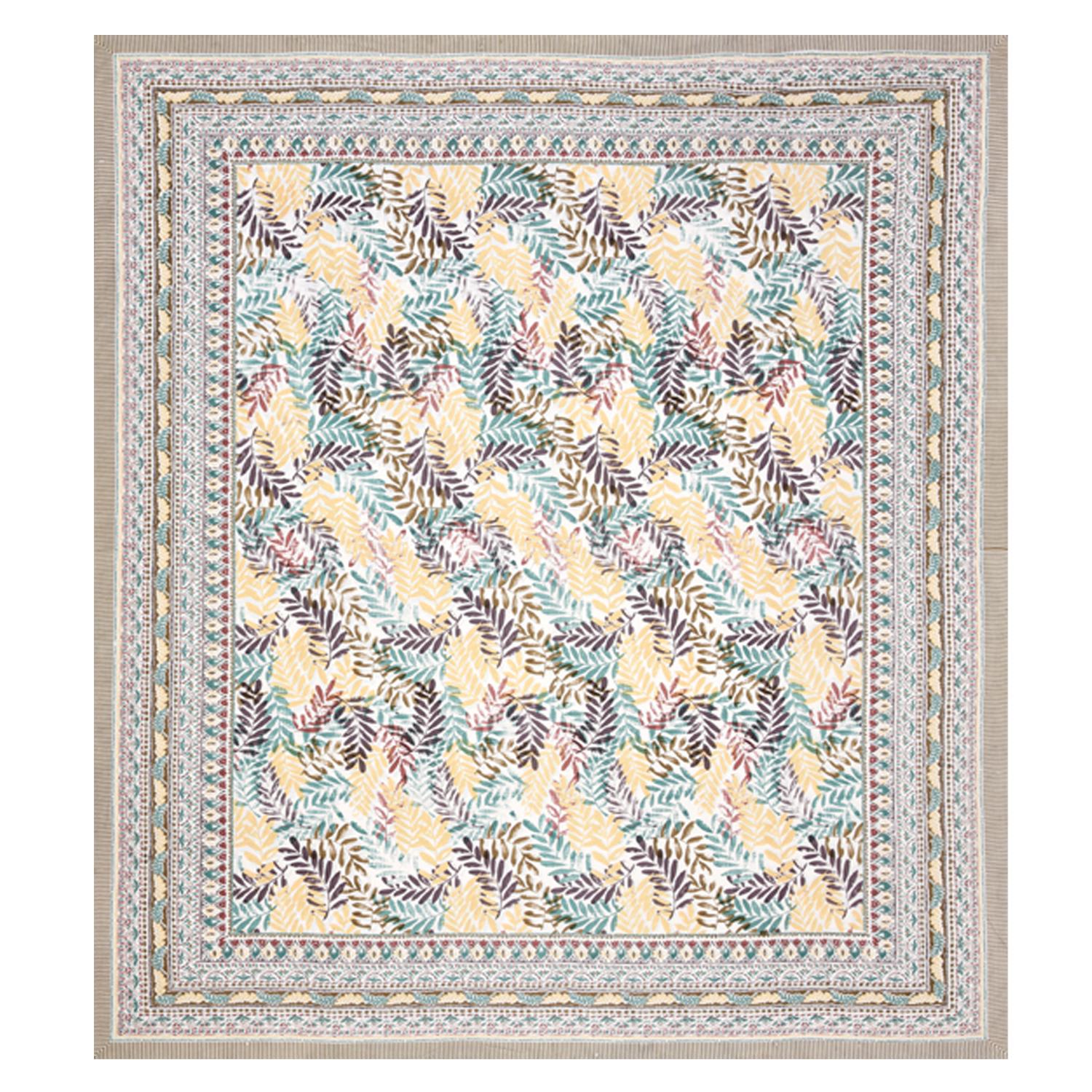 Rajasthani Jaipuri Traditional King Size Bed Bedsheet with 2 Pillow Covers
