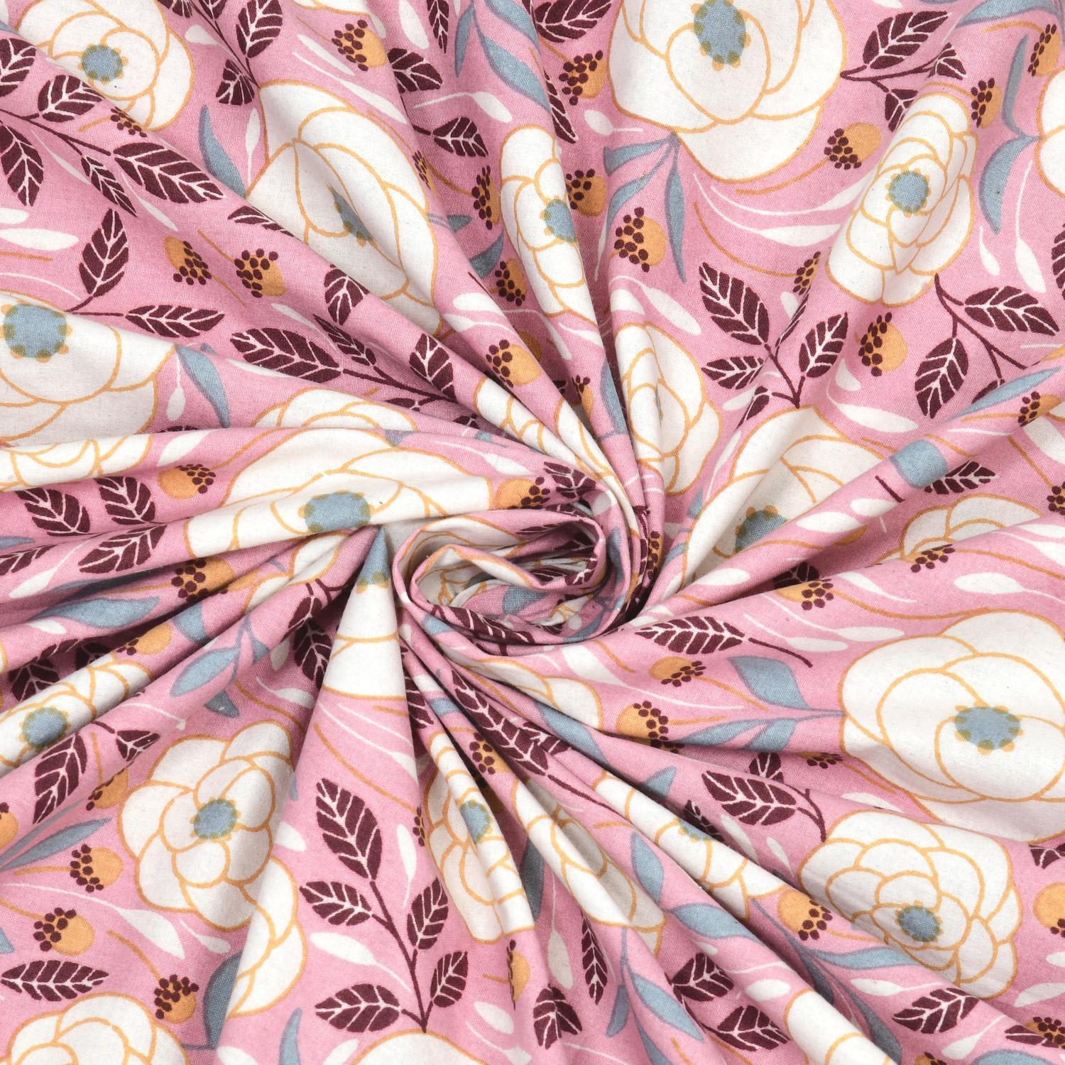 Rajasthani Jaipuri Traditional King Size Bed Bedsheet with 2 Pillow Covers