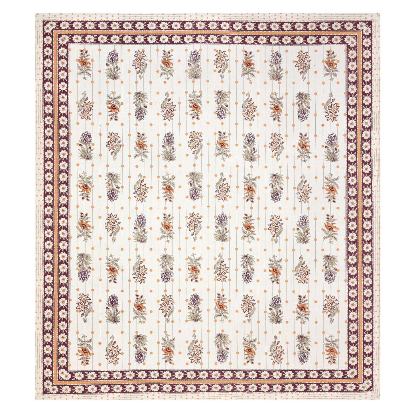 Rajasthani Jaipuri Traditional King Size Bed Bedsheet with 2 Pillow Covers