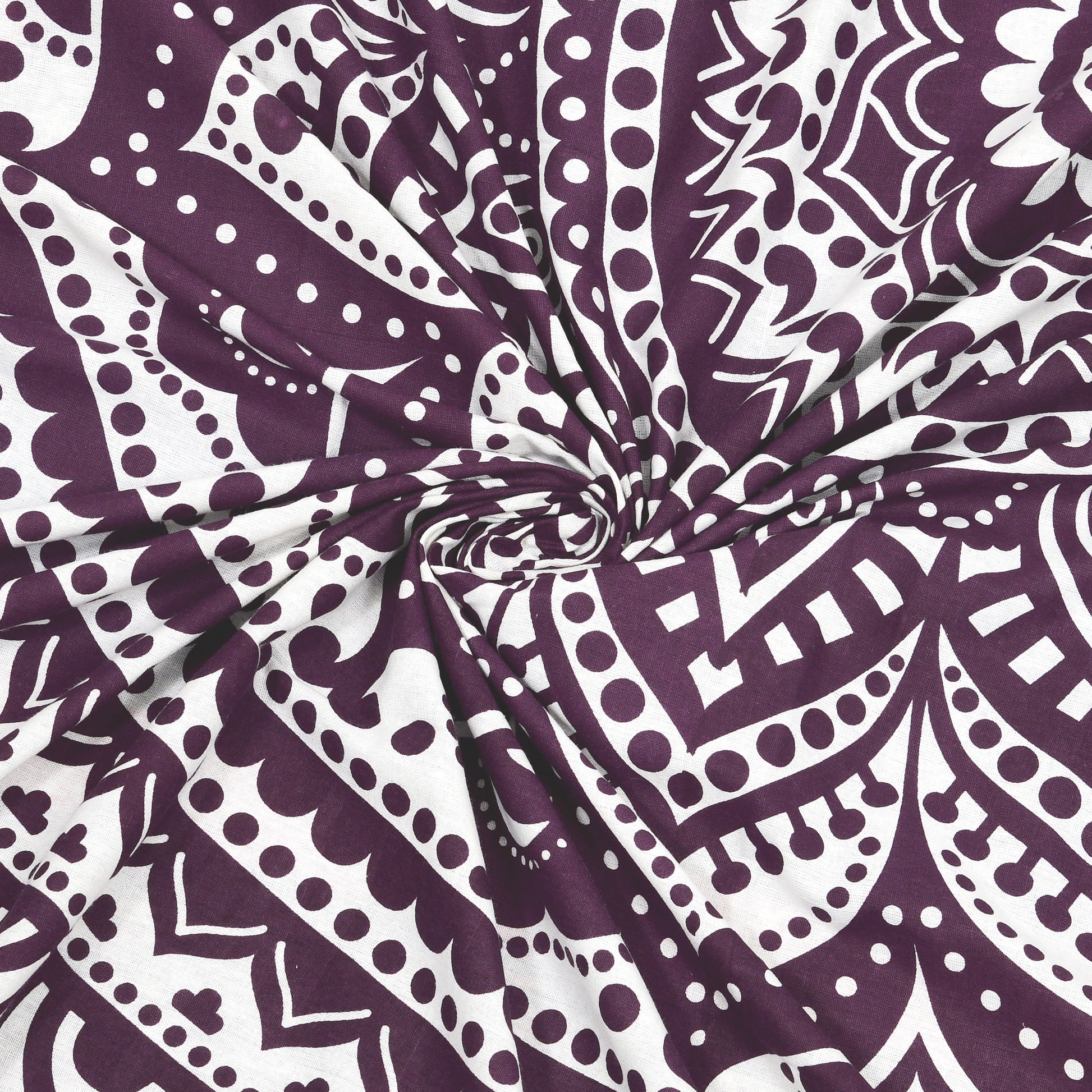 Rajasthani Print Cotton Double Bedsheet with 2 Pillow Covers