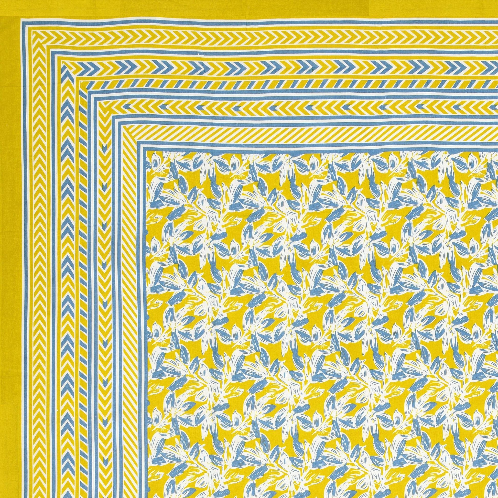 Rajasthani Print Cotton Double Bedsheet with 2 Pillow Covers