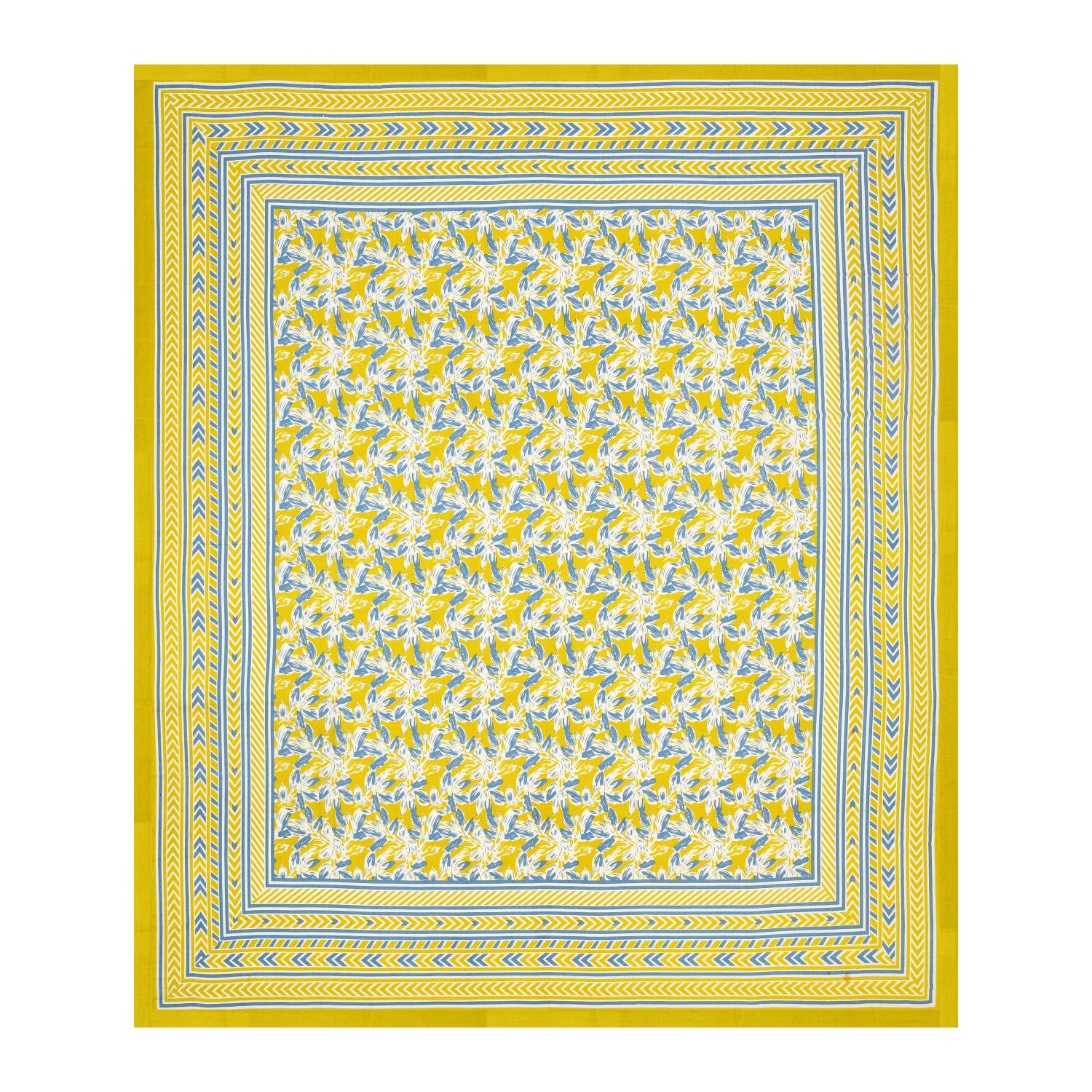 Rajasthani Print Cotton Double Bedsheet with 2 Pillow Covers