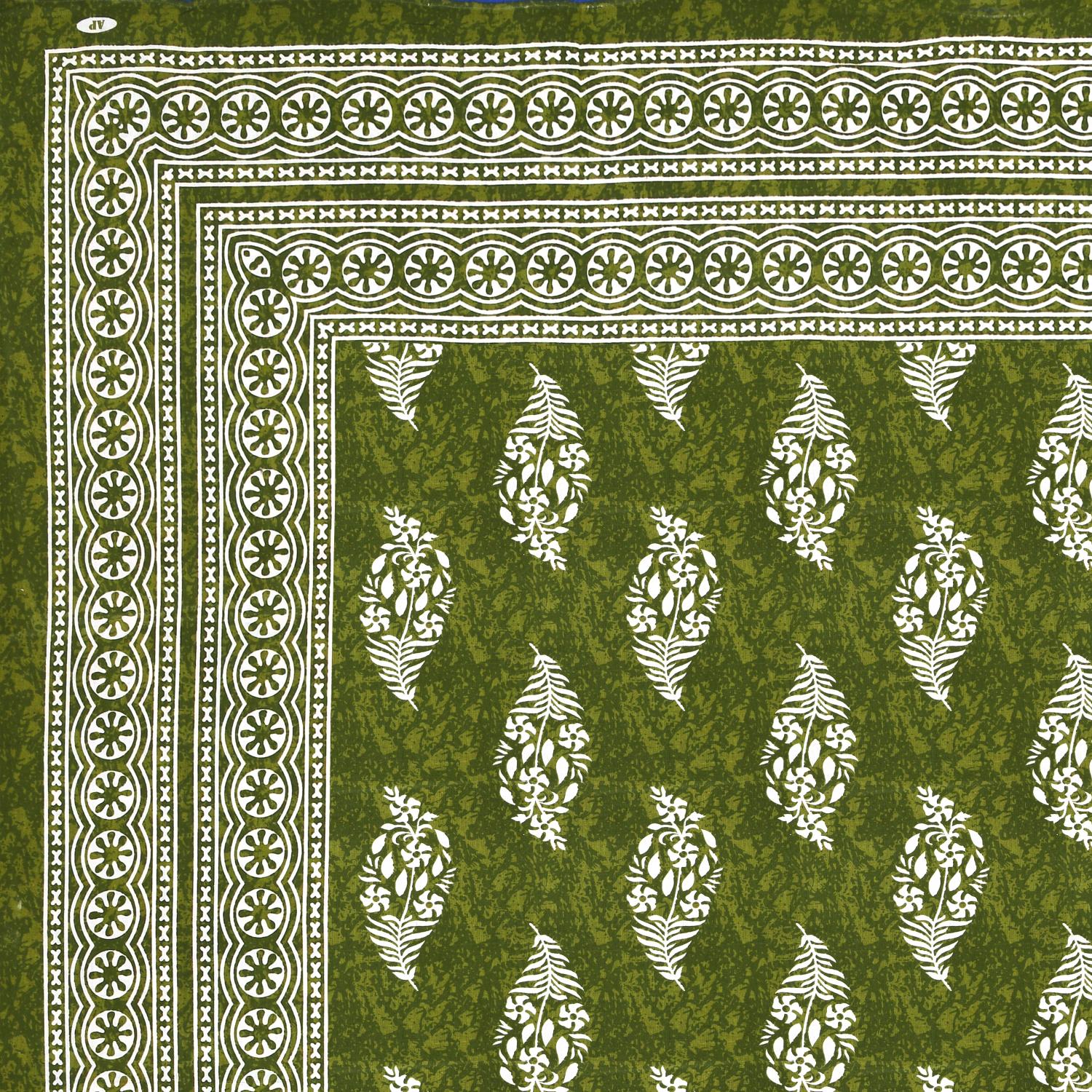 Rajasthani Print Cotton Double Bedsheet with 2 Pillow Covers