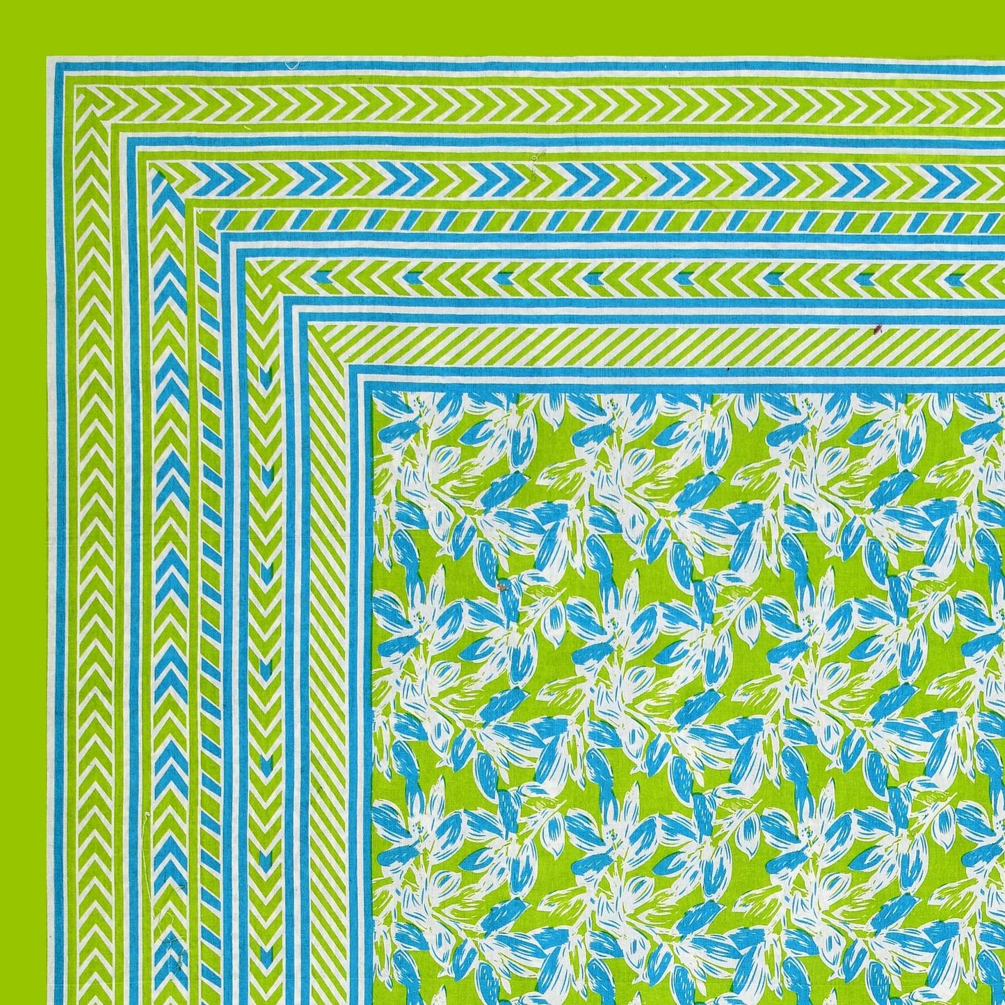 Rajasthani Print Cotton Double Bedsheet with 2 Pillow Covers