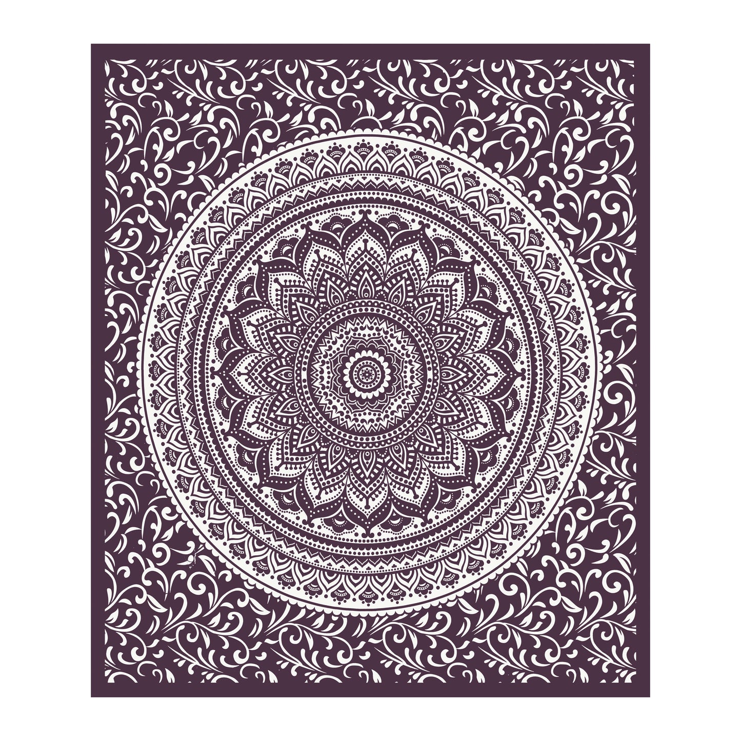 Rajasthani Print Cotton Double Bedsheet with 2 Pillow Covers