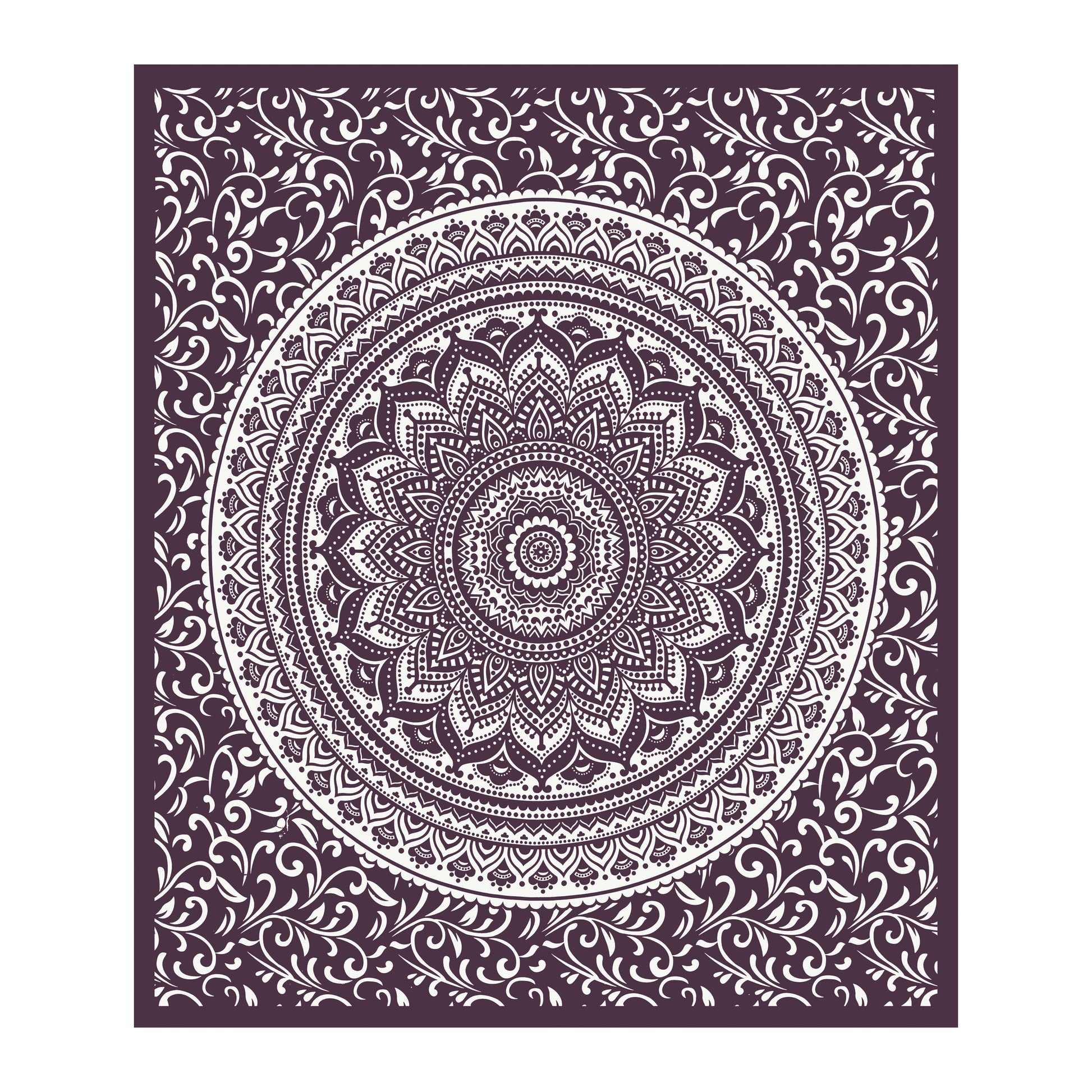 Rajasthani Print Cotton Double Bedsheet with 2 Pillow Covers