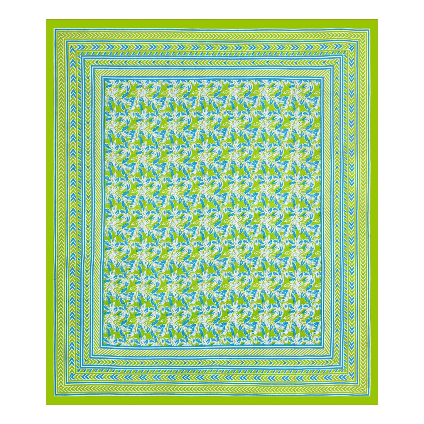 Rajasthani Print Cotton Double Bedsheet with 2 Pillow Covers