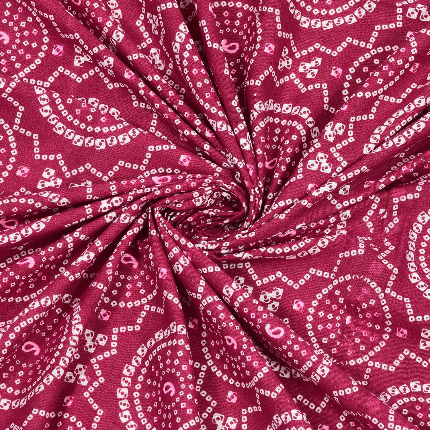 Rajasthani Print Cotton Double Bedsheet with 2 Pillow Covers