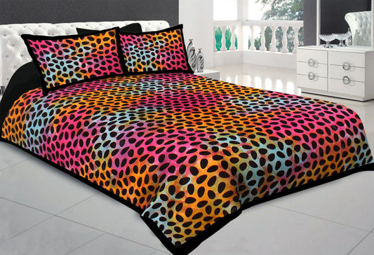 Rajasthani Prints Jaipuri Traditional Tye Dye Printed Double King Size Bedsheet with 2 Pillow Cover