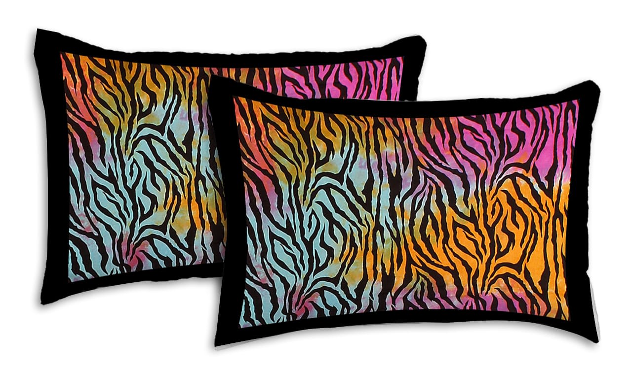 Rajasthani Prints Jaipuri Traditional Tye Dye Printed Double King Size Bedsheet with 2 Pillow Cover