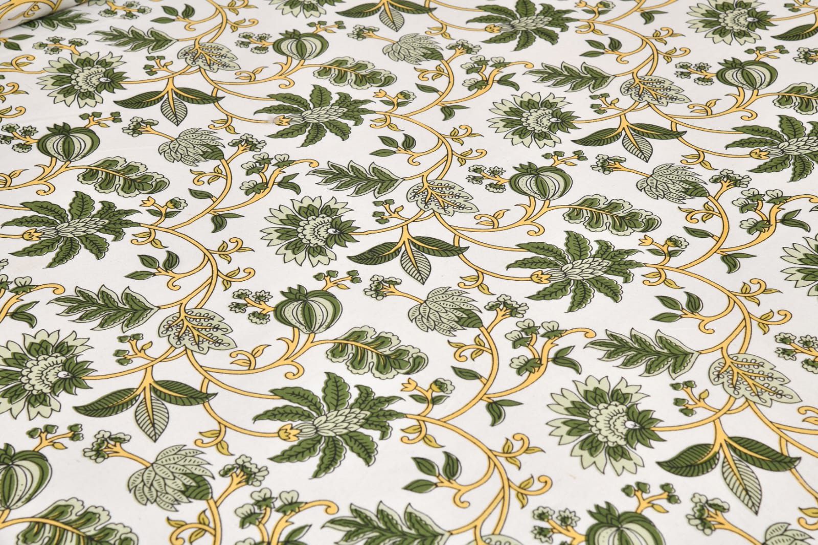 Rajasthan Royal Super Fine Cotton Block Print King Size Bedsheet