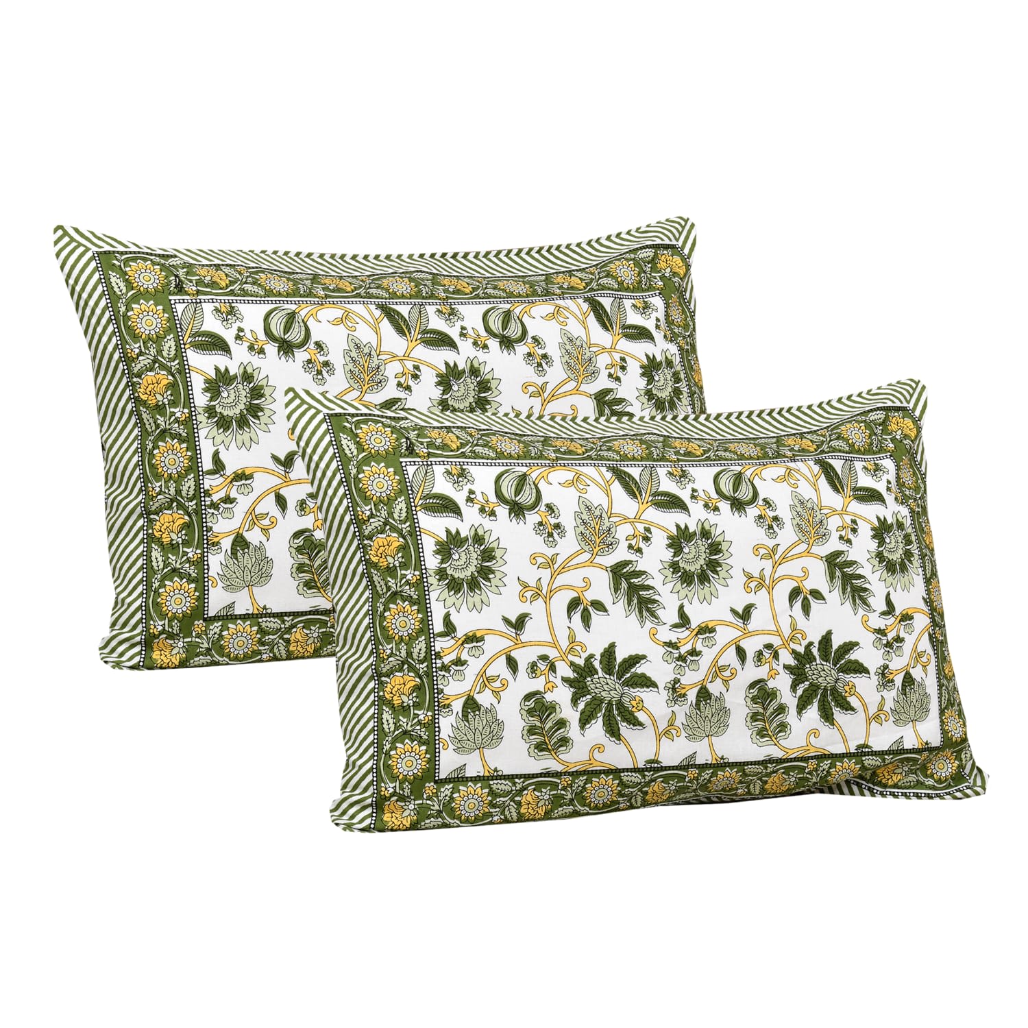 Rajasthan Royal Super Fine Cotton Block Print King Size Bedsheet