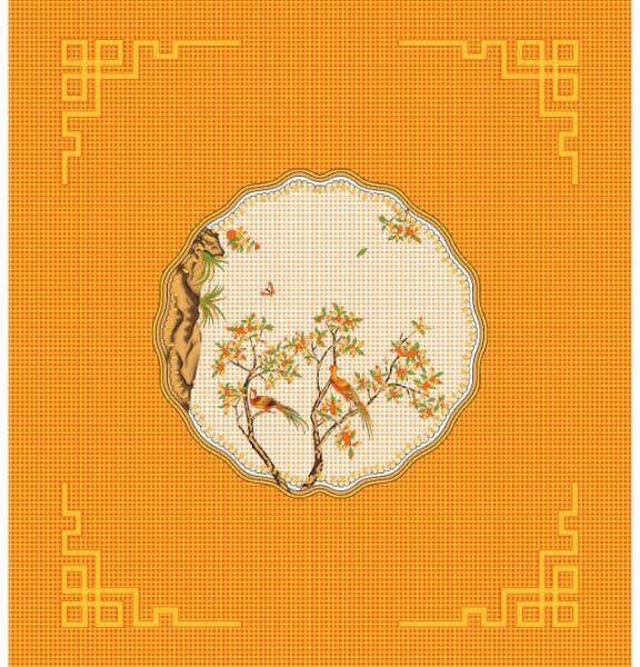 100% Cotton Floral Double Bedsheet (Yellow)