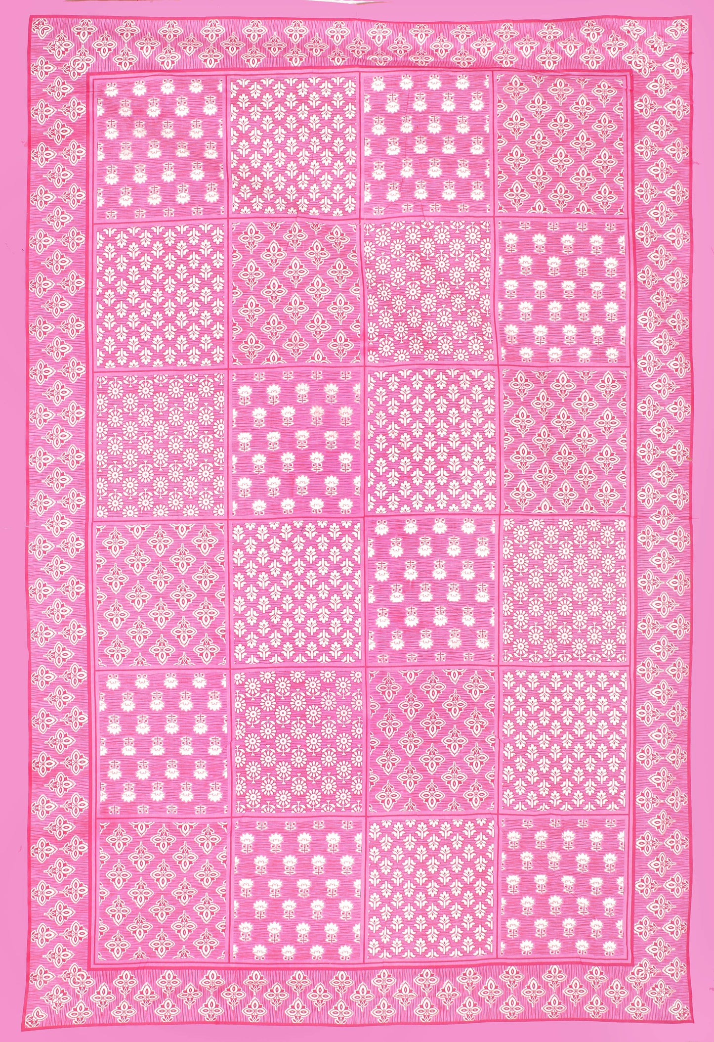 Jaipuri Prints Cotton Single Bedsheet With 1 Pillow Cover