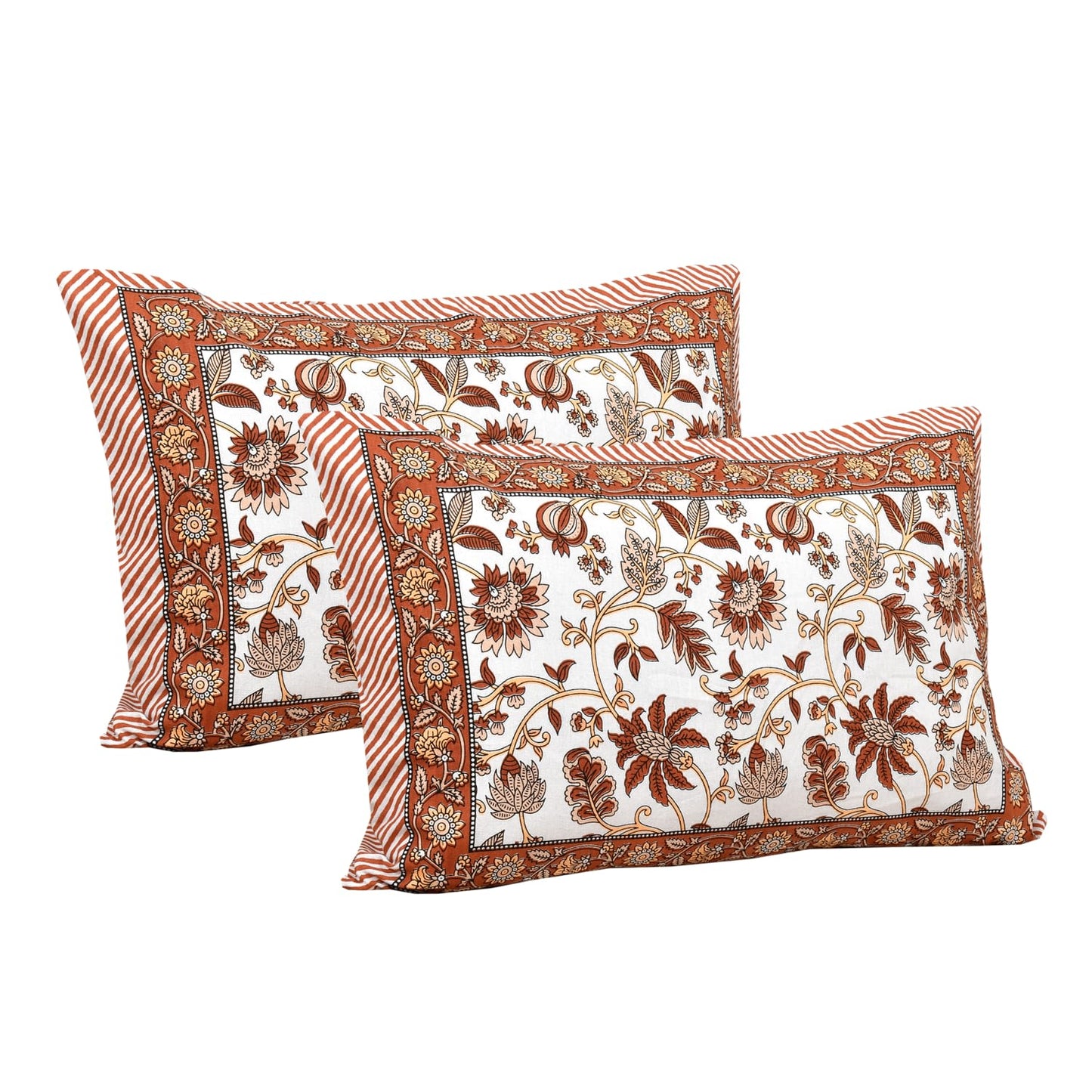Rajasthan Royal Super Fine Cotton Block Print King Size Bedsheet