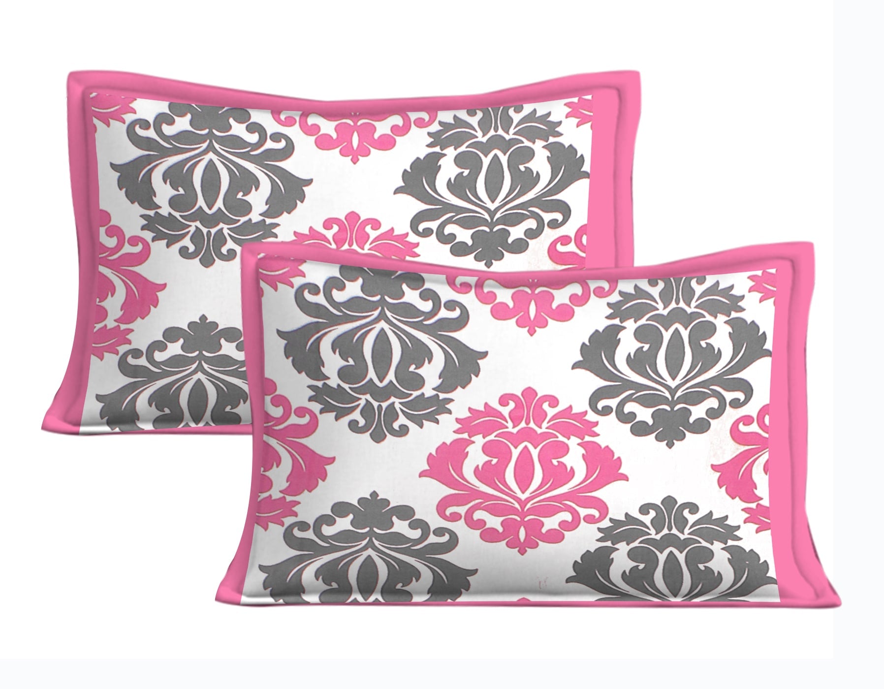 Jaipuri Prints Cotton Double Bedsheet (Pink)