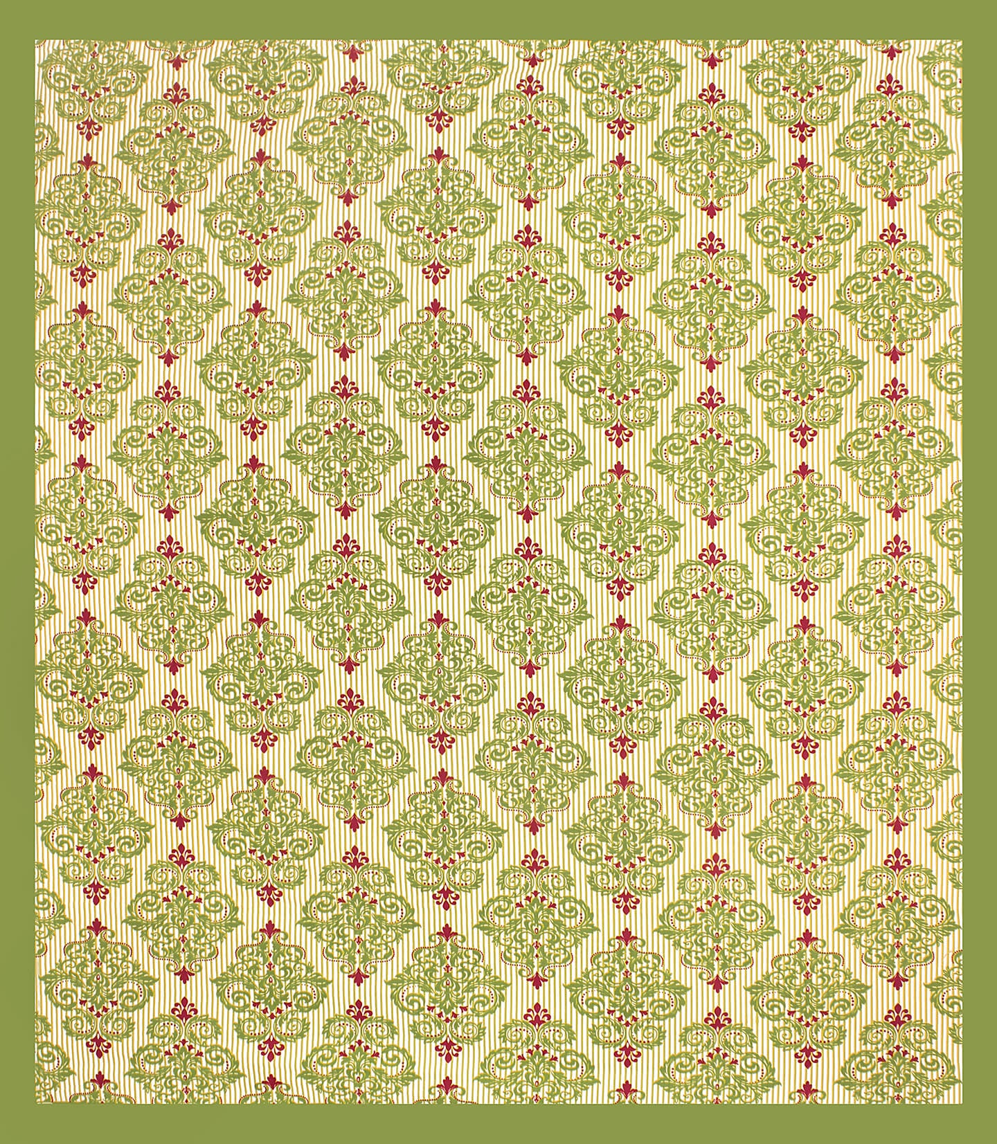 Jaipuri Prints Cotton Double Bedsheet (Green)